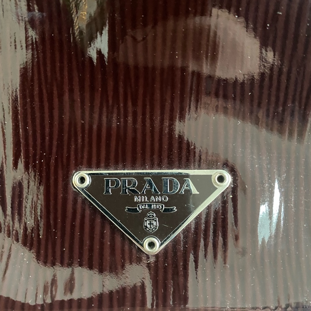 Prada Hobo Bag - Brown Patent Leather - Picture 4 of 14